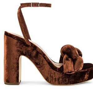 Loeffler Randall Rich Brown Velvet Heels